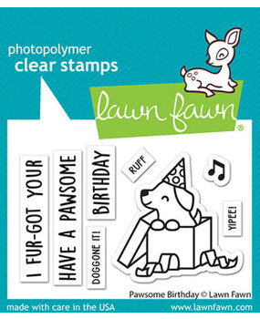 Lawn Fawn Pawsome Birthday Clear Stamps (LF3162) Lawn Fawn Pawsome Birthday Clear Stamps (LF3162)