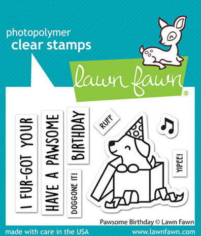 Lawn Fawn Pawsome Birthday Clear Stamps (LF3162) Lawn Fawn Pawsome Birthday Clear Stamps (LF3162)