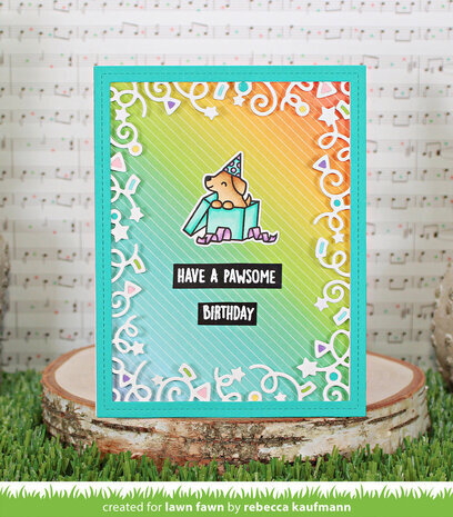 Lawn Fawn Pawsome Birthday Clear Stamps (LF3162) Lawn Fawn Pawsome Birthday Clear Stamps (LF3162)