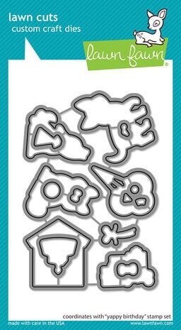 Lawn Fawn Yappy Birthday Dies (LF3159)