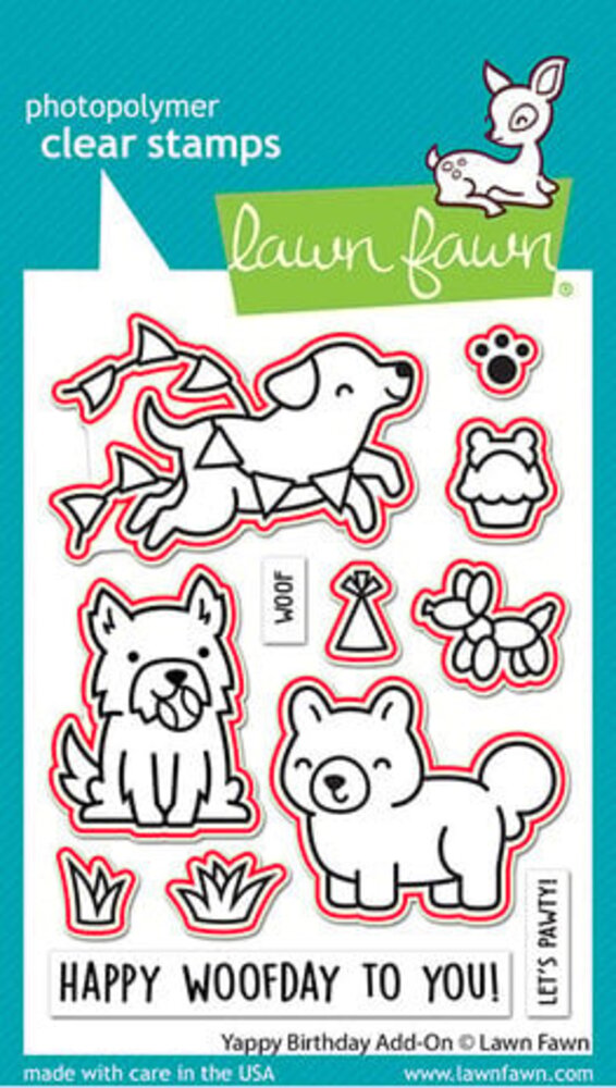 Lawn Fawn Yappy Birthday Add-On Dies (LF3161) Lawn Fawn Yappy Birthday Add-On Dies (LF3161)