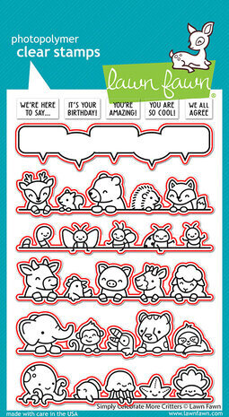 Lawn Fawn Simply Celebrate More Critters Dies (LF3165)
