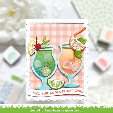 Lawn Fawn Build-A-Drink Cocktail Add-On Dies (LF3177) Lawn Fawn Build-A-Drink Cocktail Add-On Dies (LF3177)