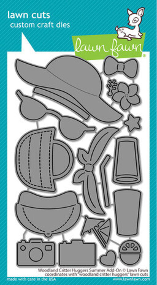 Lawn Fawn Woodland Critter Huggers Summer Add-On Dies (LF3183) Lawn Fawn Woodland Critter Huggers Summer Add-On Dies (LF3183)