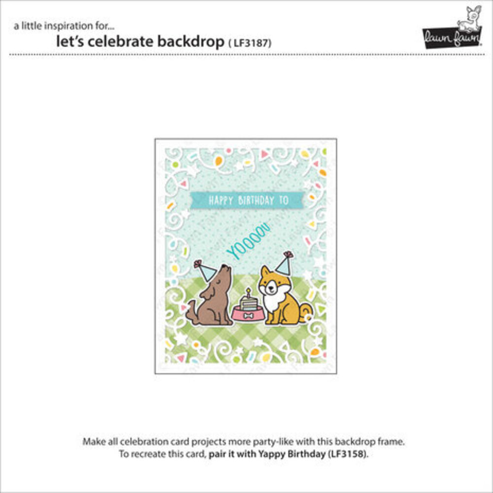Lawn Fawn Let's Celebrate Backdrop Dies (LF3187) Lawn Fawn Let's Celebrate Backdrop Dies (LF3187)