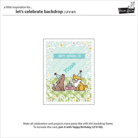 Lawn Fawn Let's Celebrate Backdrop Dies (LF3187) Lawn Fawn Let's Celebrate Backdrop Dies (LF3187)