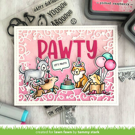Lawn Fawn Let's Celebrate Backdrop Dies (LF3187) Lawn Fawn Let's Celebrate Backdrop Dies (LF3187)