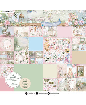 Studio Light Romantic Moments 8x8 Inch Paper Pad Small Designs & Elements (JMA-RM-PP97)