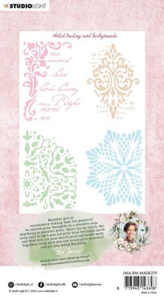Studio Light Romantic Moments Masking Stencil Card Backgrounds (JMA-RM-MASK219) Studio Light Romantic Moments Masking Stencil Card Backgrounds (JMA-RM-MASK219)