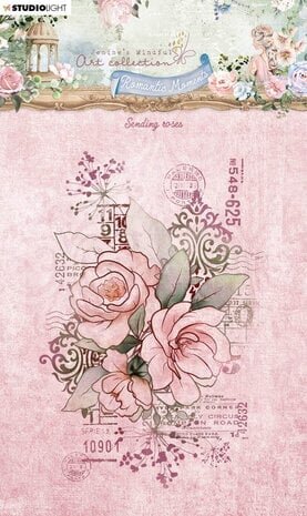 Studio Light Romantic Moments Clear Stamp Sending Roses (JMA-RM-STAMP481)