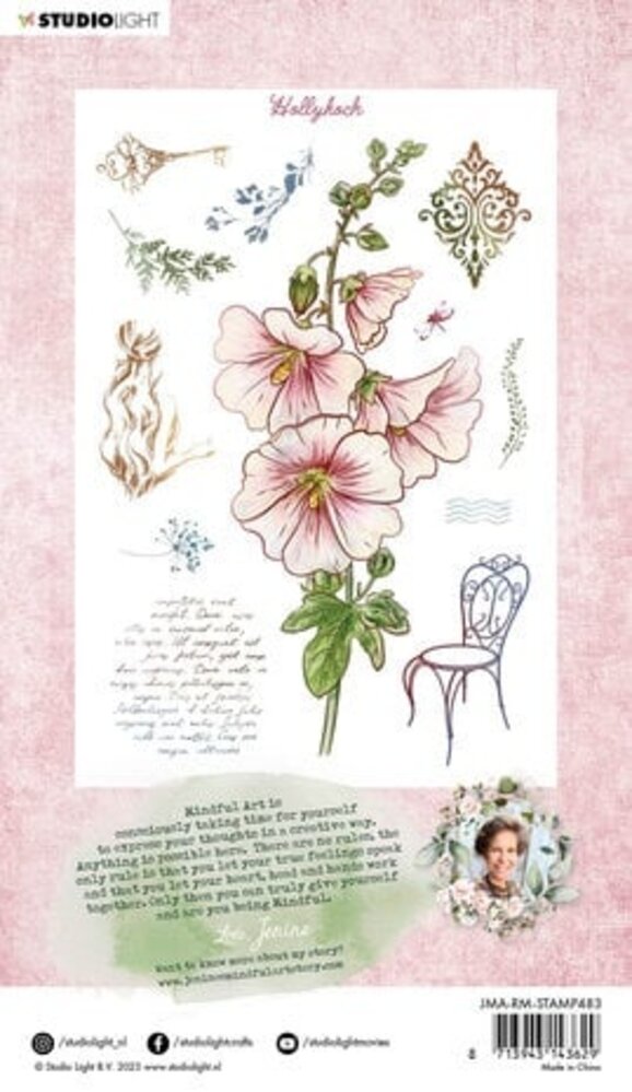 Studio Light Romantic Moments Clear Stamp Hollyhock (JMA-RM-STAMP483)