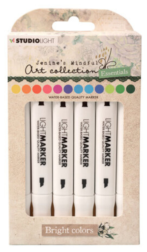 Studio Light Jenine's Mindful Art Collection Light Markers Bright Colors (JMA-ES-MARK15)