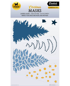 Studio Light Christmas Essentials Christmas Tree A5 Masking Stencil (SL-ES-MASK214) Studio Light Christmas Essentials Christmas Tree A5 Masking Stencil (SL-ES-MASK214)