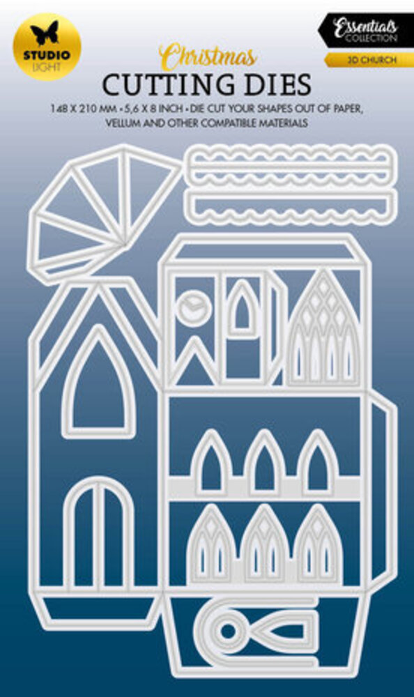 Studio Light Christmas Essentials Snijmal 3D Church (SL-ES-CD551) Studio Light Christmas Essentials Snijmal 3D Church (SL-ES-CD551)