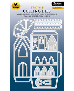 Studio Light Christmas Essentials Snijmal 3D Church (SL-ES-CD551)* Studio Light Christmas Essentials Snijmal 3D Church (SL-ES-CD551)*