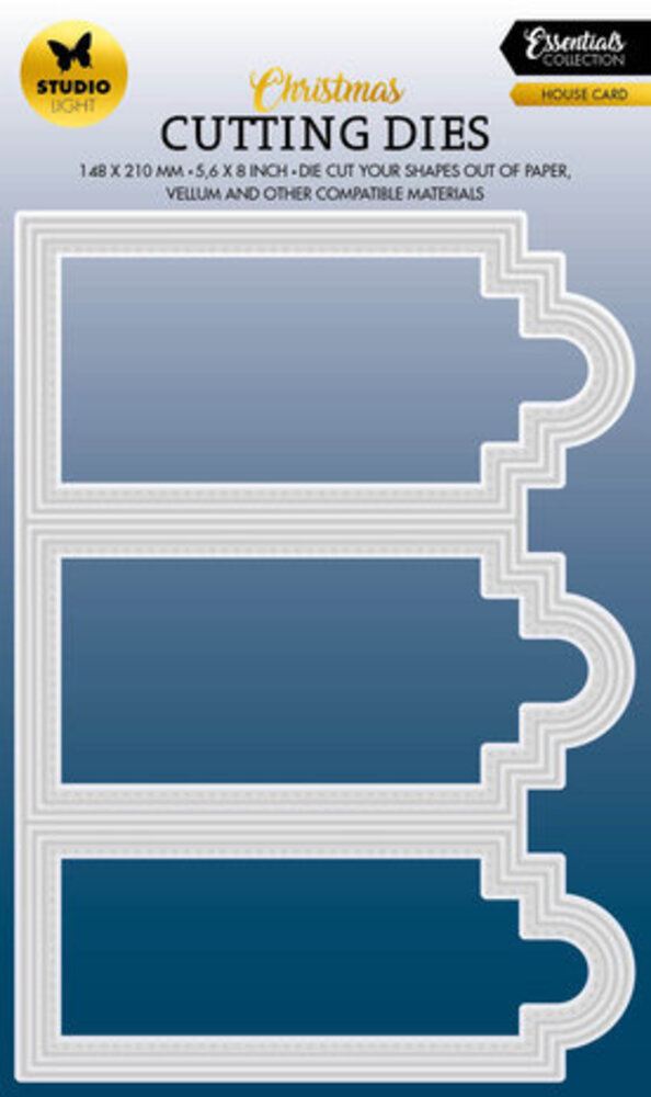 Studio Light Christmas Essentials Snijmal House Card (SL-ES-CD552)