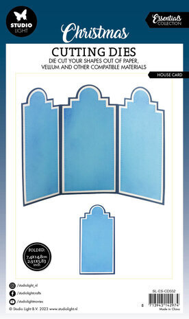 Studio Light Christmas Essentials Snijmal House Card (SL-ES-CD552)