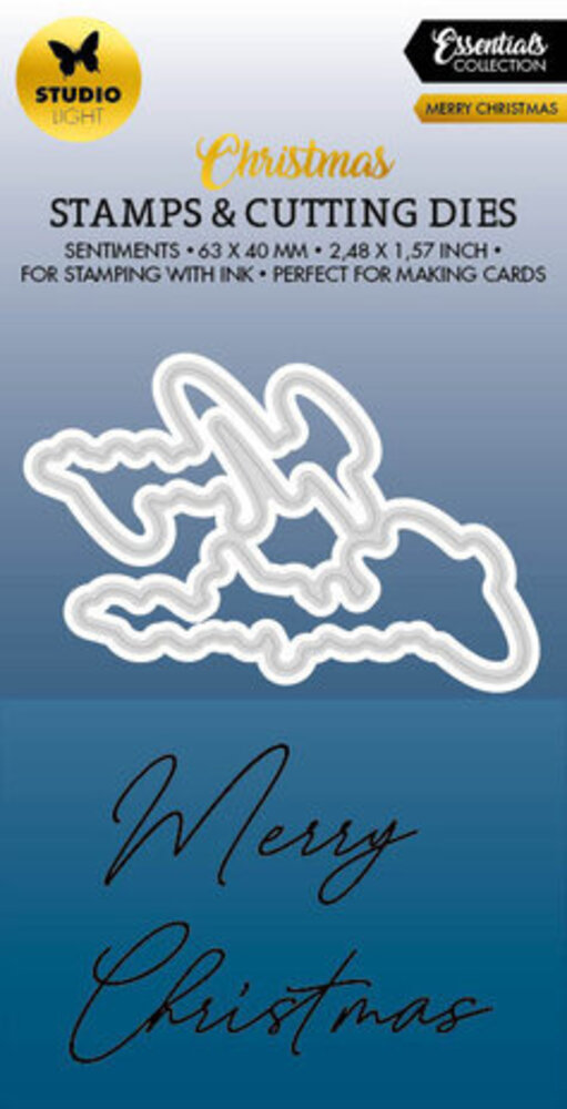 Studio Light Christmas Essentials Stamp & Die Merry Christmas (SL-ES-SCD60) Studio Light Christmas Essentials Stamp & Die Merry Christmas (SL-ES-SCD60)