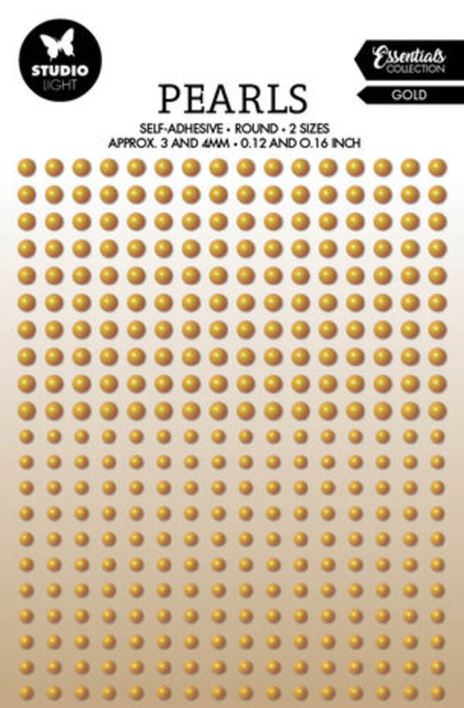 Studio Light Essentials Self-Adhesive Pearls Gold (SL-ES-PEARL25)
