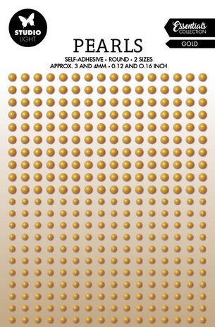 Studio Light Essentials Self-Adhesive Pearls Gold (SL-ES-PEARL25)