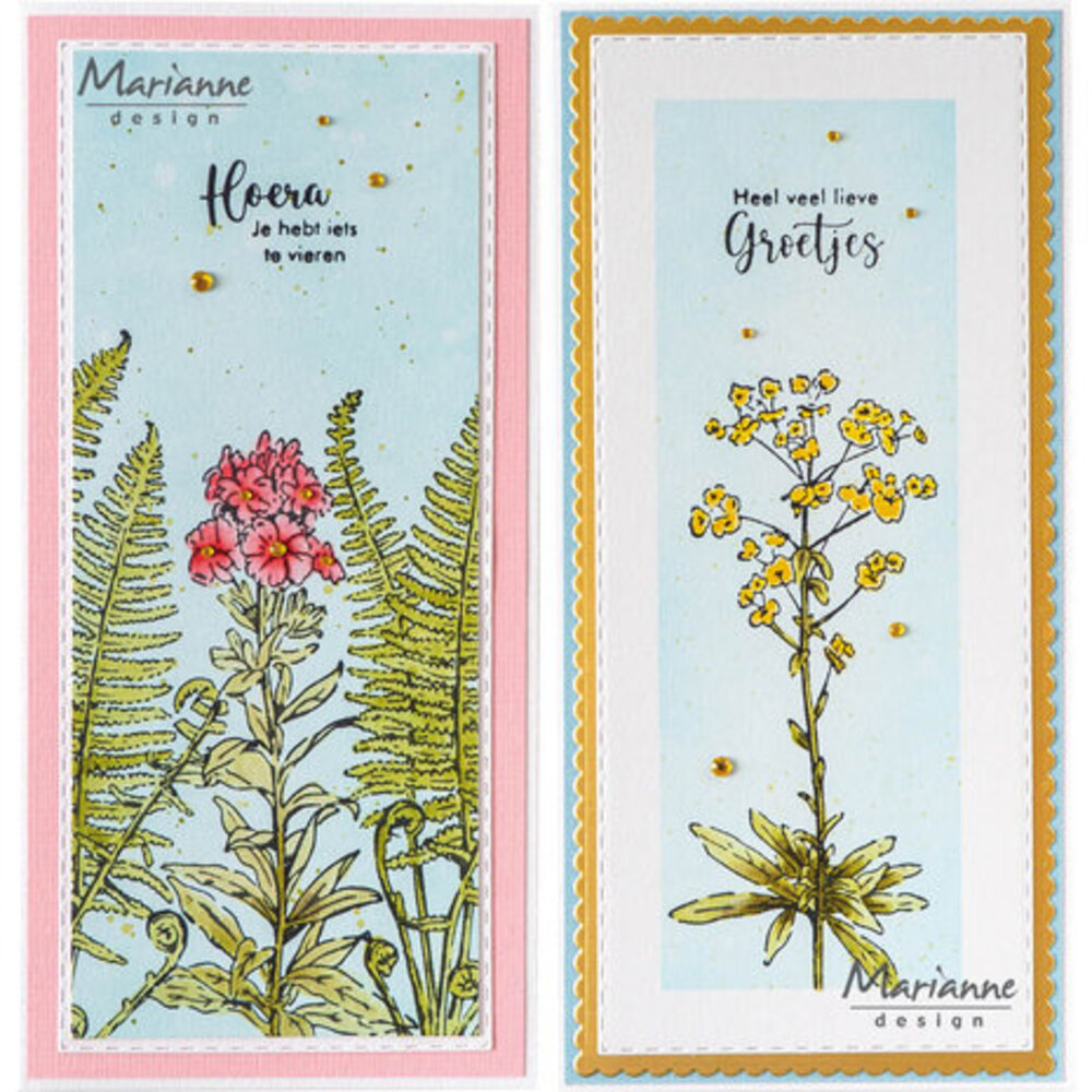 Marianne Design Clear Stamps Tiny's Border Phlox (TC0915)