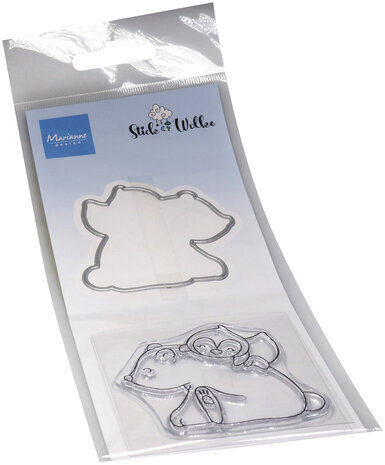 Marianne Design Stick & Wolke Stamp & Die Bear & Penguin (CS1137)