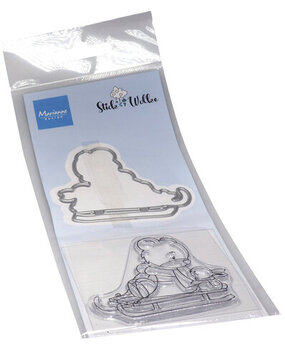 Marianne Design Stick & Wolke Stamp & Die Bear & Rabbit (CS1138)