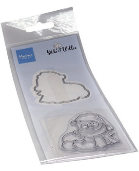 Marianne Design Stick & Wolke Stamp & Die Snow Panda (CS1140)
