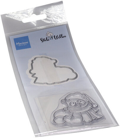 Marianne Design Stick & Wolke Stamp & Die Snow Panda (CS1140) Marianne Design Stick & Wolke Stamp & Die Snow Panda (CS1140)