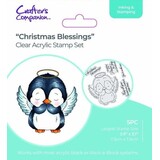 Crafter's Companion Cute Penguin Clear Stamps Christmas Blessings (CC-ST-CA-CBLE)
