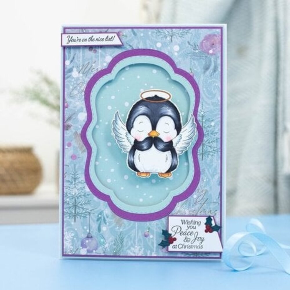 Crafter's Companion Cute Penguin Clear Stamps Christmas Blessings (CC-ST-CA-CBLE)