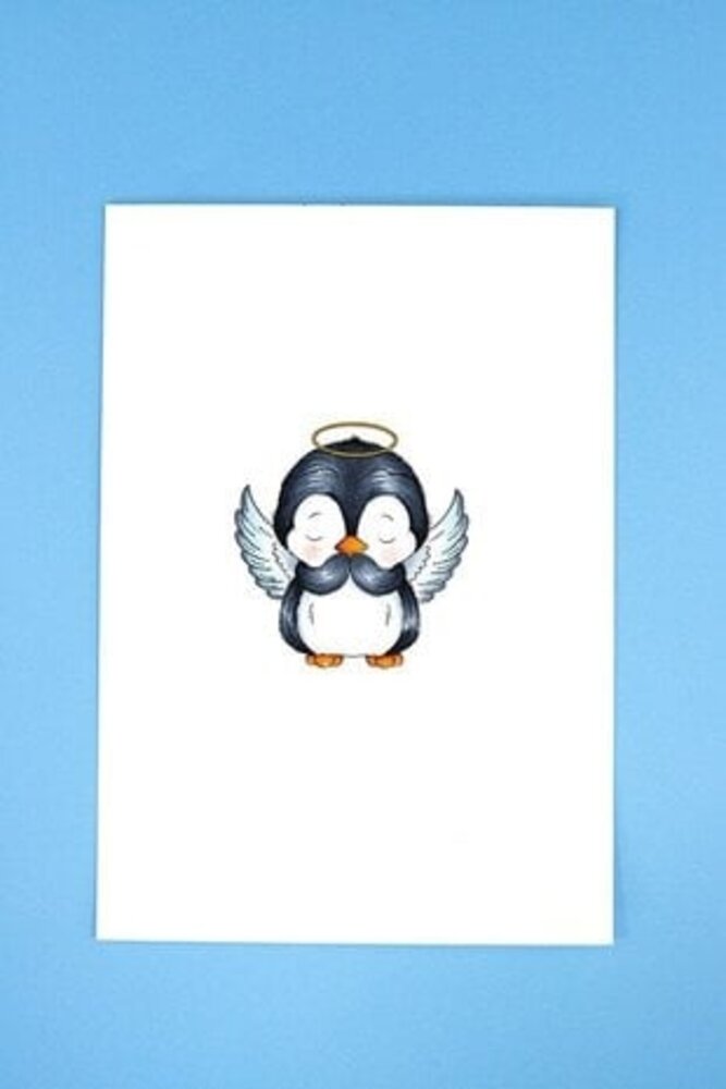 Crafter's Companion Cute Penguin Clear Stamps Christmas Blessings (CC-ST-CA-CBLE)