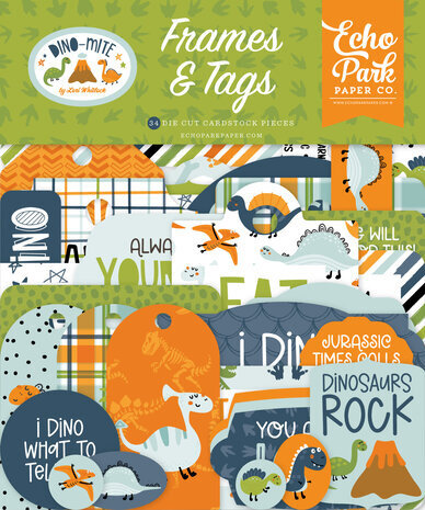 Echo Park Dino-Mite Ephemera Frames & Tags (DM321025) Echo Park Dino-Mite Ephemera Frames & Tags (DM321025)