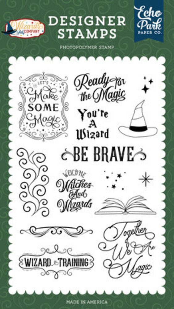 Echo Park Wizards And Company Ready For The Magic Clear Stamps (WAC322044) Echo Park Wizards And Company Ready For The Magic Clear Stamps (WAC322044)