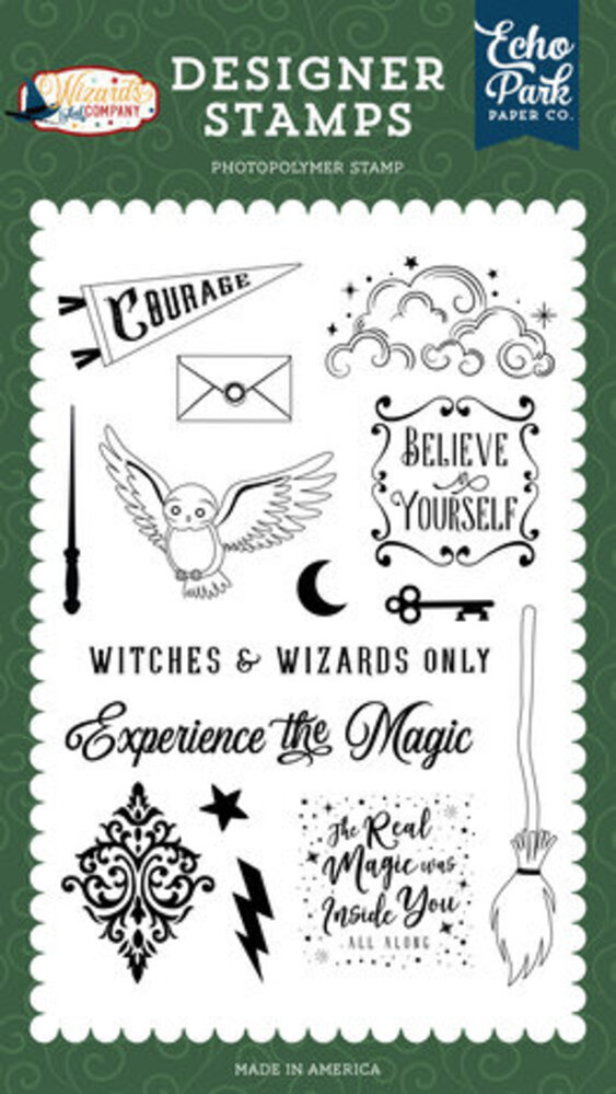 Echo Park Wizards And Company Witches And Wizards Only Clear Stamps (WAC322045) Echo Park Wizards And Company Witches And Wizards Only Clear Stamps (WAC322045)