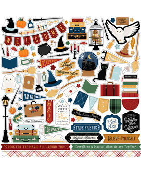 Echo Park Wizards And Company 12x12 Inch Element Sticker (WAC322014) Echo Park Wizards And Company 12x12 Inch Element Sticker (WAC322014)