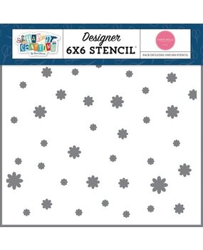 Carta Bella Happy Crafting Scattered Flowers Stencil (CBHCR157034) Carta Bella Happy Crafting Scattered Flowers Stencil (CBHCR157034)