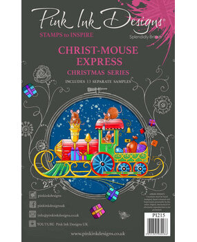Pink Ink Designs Christmas Series Christ-Mouse Express A5 Clear Stamps (PI215) Pink Ink Designs Christmas Series Christ-Mouse Express A5 Clear Stamps (PI215)