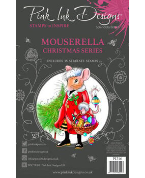 Pink Ink Designs Christmas Series Mouserella A5 Clear Stamps (PI216) Pink Ink Designs Christmas Series Mouserella A5 Clear Stamps (PI216)