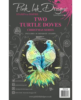Pink Ink Designs Christmas Series Two Turtle Doves A5 Clear Stamps (PI218) Pink Ink Designs Christmas Series Two Turtle Doves A5 Clear Stamps (PI218)