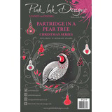 Pink Ink Designs Christmas Series Partridge In A Pear Tree A5 Clear Stamps (PI219)