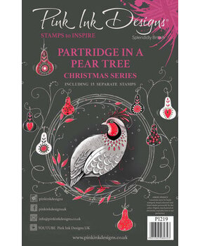 Pink Ink Designs Christmas Series Partridge In A Pear Tree A5 Clear Stamps (PI219) Pink Ink Designs Christmas Series Partridge In A Pear Tree A5 Clear Stamps (PI219)
