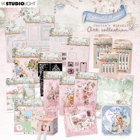 Studio Light Romantic Moments Clear Stamp Hollyhock (JMA-RM-STAMP483)