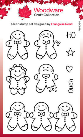 Woodware Tiny Gingerbread Man Clear Stamps (FRM064) Woodware Tiny Gingerbread Man Clear Stamps (FRM064)