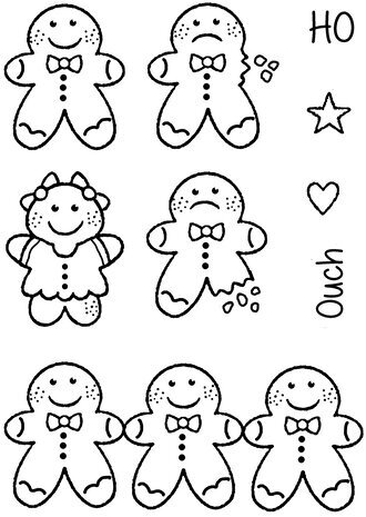 Woodware Tiny Gingerbread Man Clear Stamps (FRM064) Woodware Tiny Gingerbread Man Clear Stamps (FRM064)