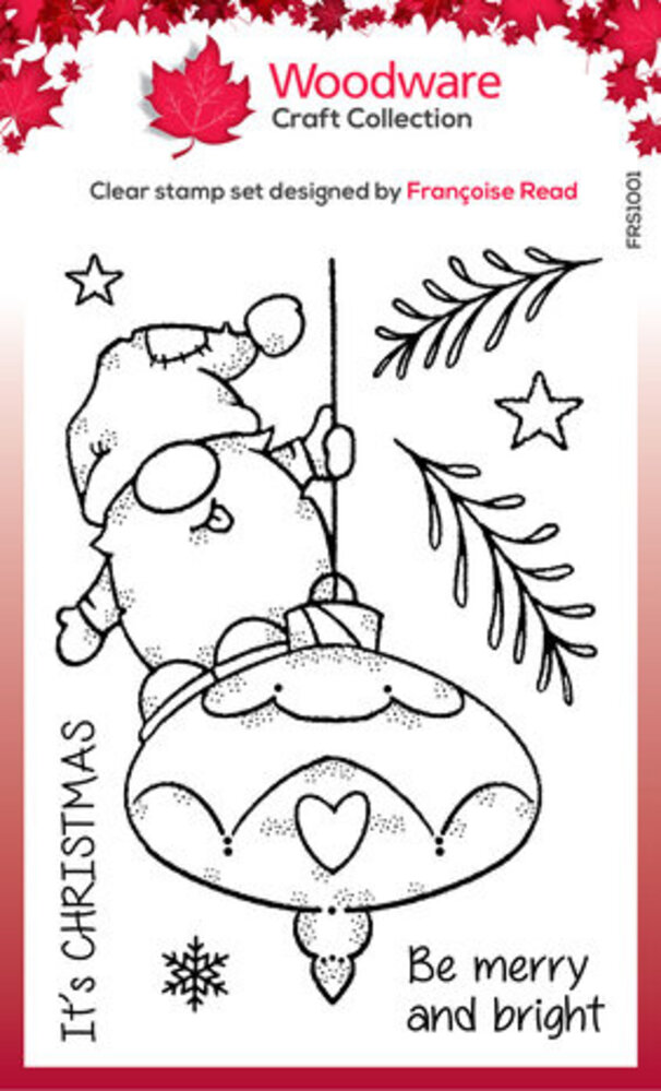 Woodware Funtime Gnome Clear Stamps (FRS1001)