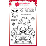 Woodware Cozy Gnome Jumper Clear Stamps (FRS1004)