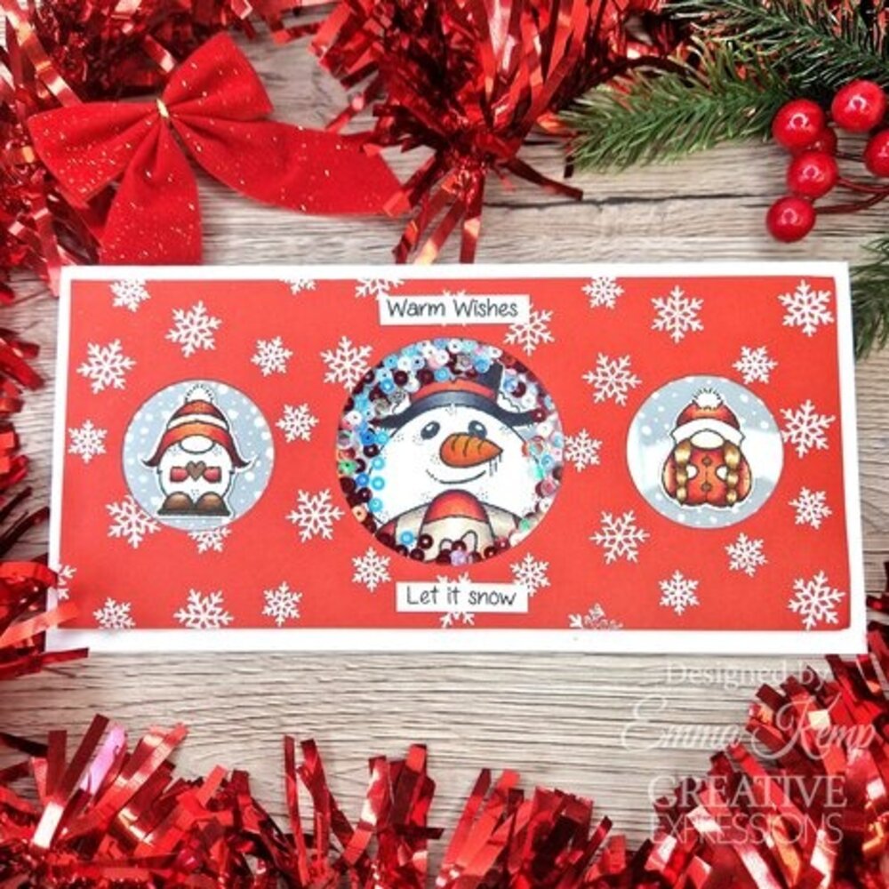 Woodware Snow Gnomes Clear Stamps (FRS1006)