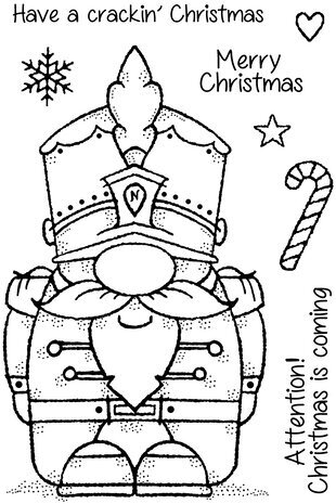 Woodware Nutcracker Gnome Clear Stamps (FRS1007)