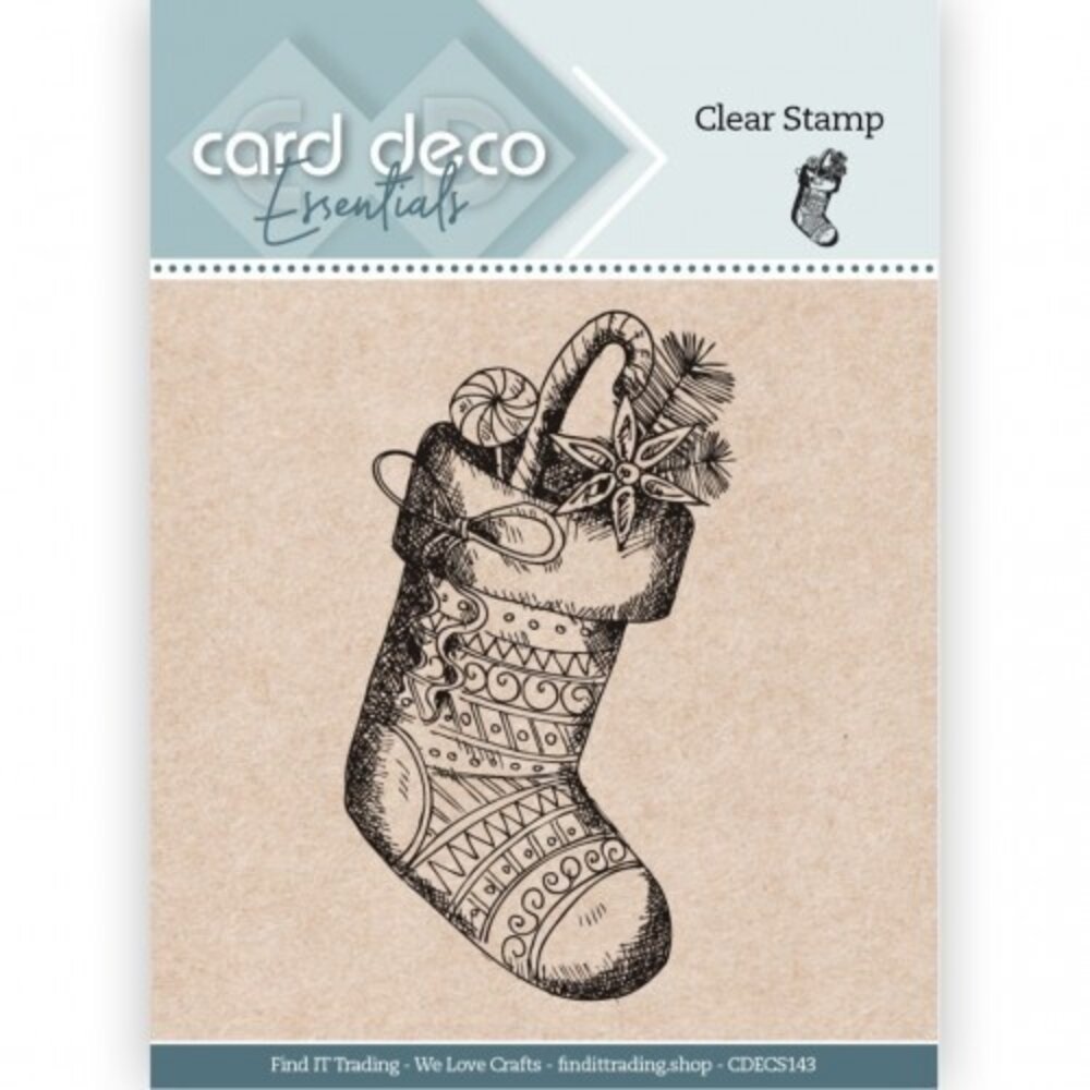 Card Deco Clear Stamp Stocking (CDECS143) Card Deco Clear Stamp Stocking (CDECS143)